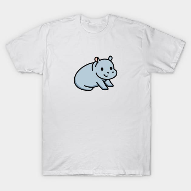 Hippo T-Shirt by littlemandyart